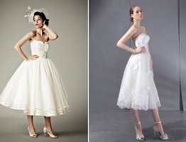 Короткие свадебные платья – популярная новинка для ярких невест