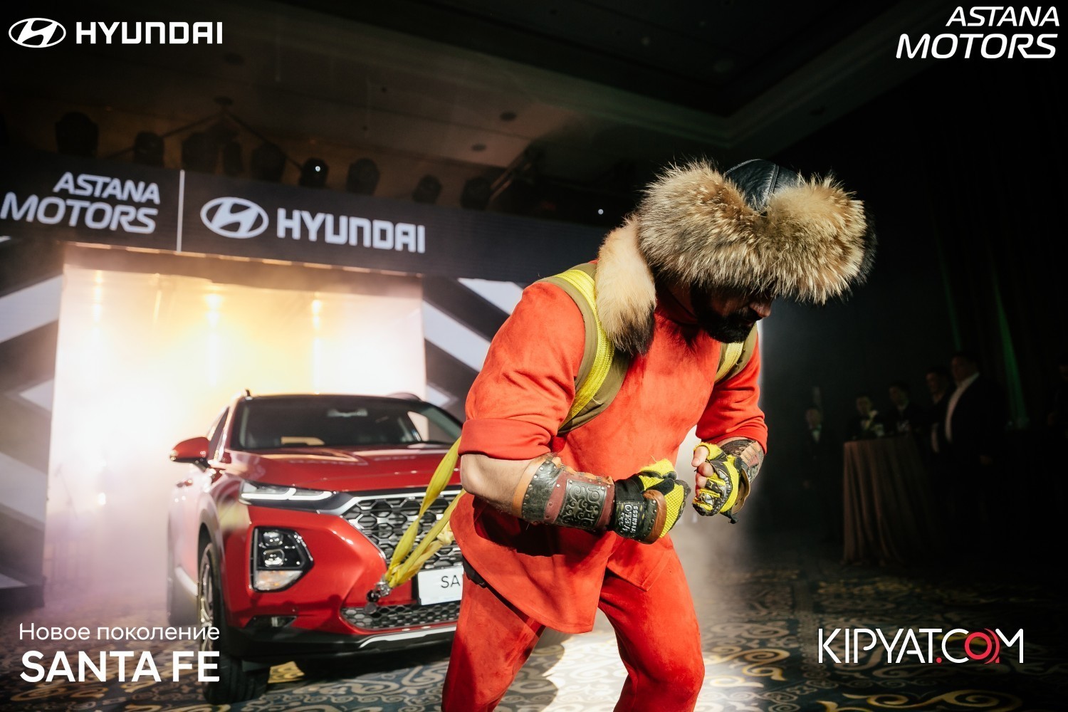 Сергей Цырульников вытянул новый Hyundai Santa Fe на глазах у Посла Южной  Кореи